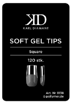 Soft Gel Tips "Square" 120 Stk. Karl Diamant